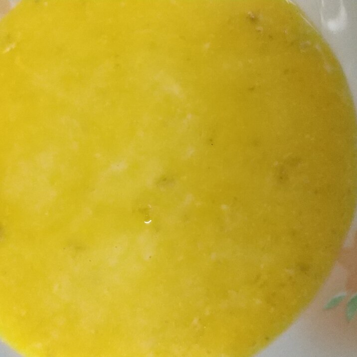 スキムミルク味のかぼちゃスープ